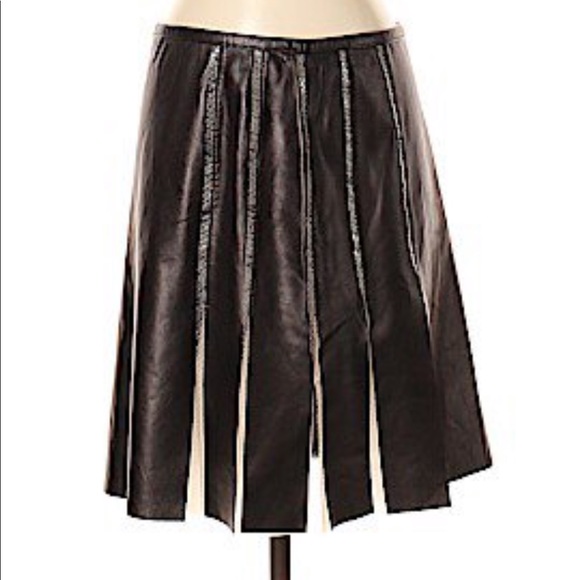Monika Chiang black snake skin panel skirt - Picture 4 of 8